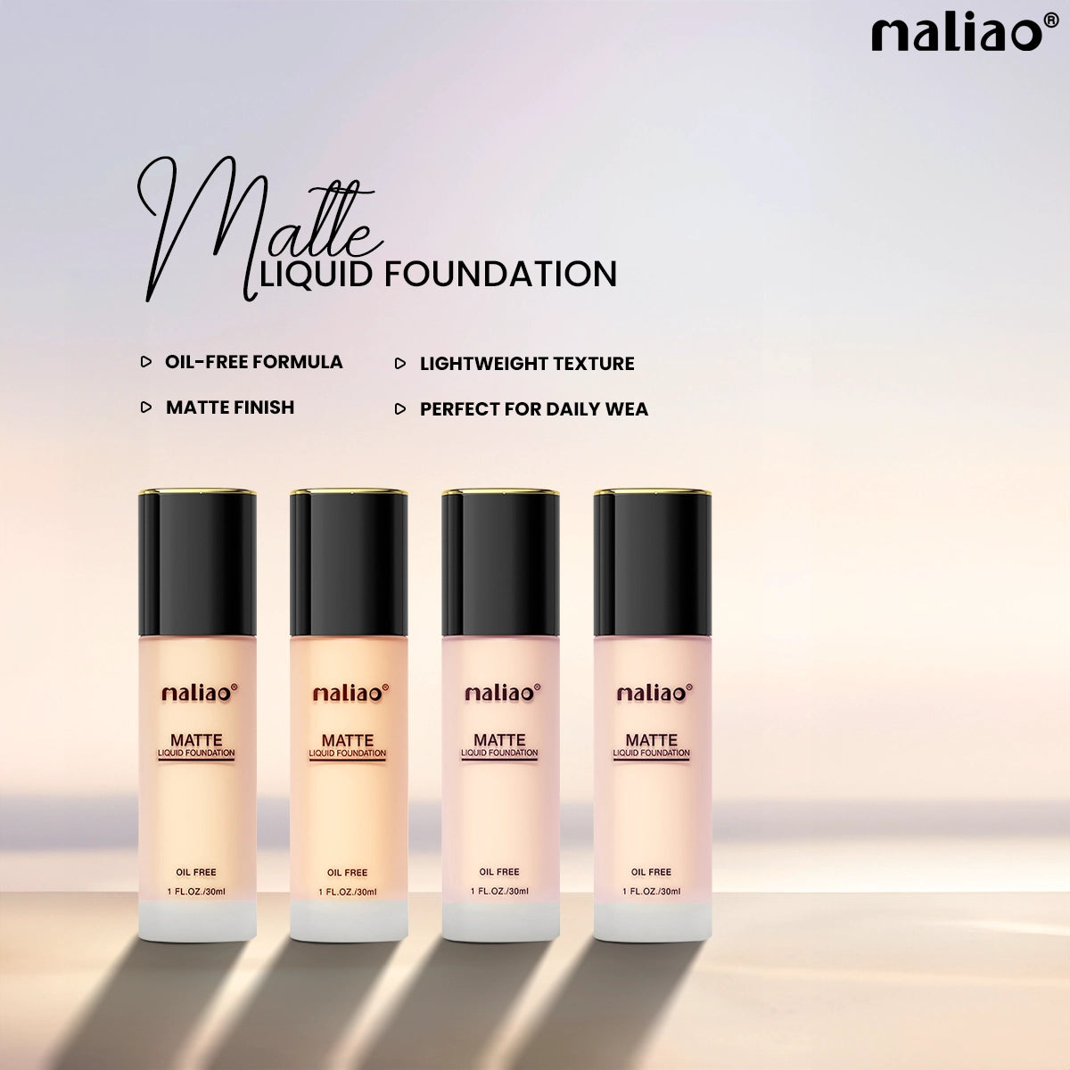 Maliao Matte Liquid Foundation Oil-Free - Effortless Perfection for a Shine-Free Finish Face